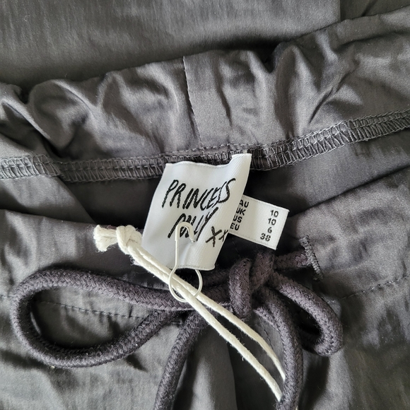 NWT Princess Polly Harran Parachute Pants In Charcoal Grey - Picture 5 of 8
